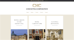 Desktop Screenshot of corihotels.it